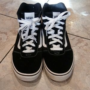 Mens black high top VANS sneakers